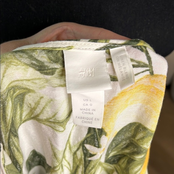 H&M Linen Sundress with Lemon Print Size L - Picture 7 of 7